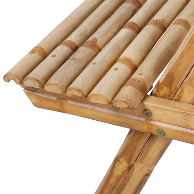 vidaXL Picknickbord 115x115x81 cm bambu