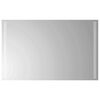 vidaXL LED Badrumsspegel med spegel Transparent 80 x 50 cm h&auml;rdat glas