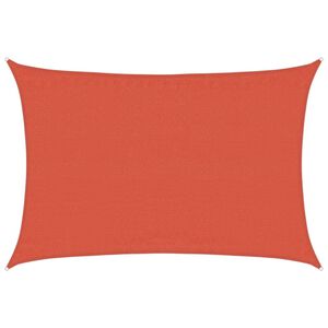 vidaXL Solsegel 160 g/m&sup2; rektangul&auml;r terrakotta 3,5x4,5 m HDPE