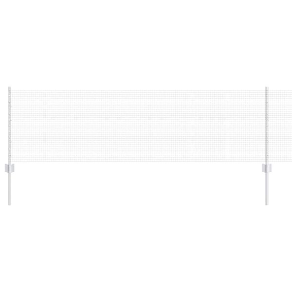 vidaXL St&auml;ngsel med stolpe Silver 0,6 x 10 m St&aring;l