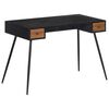vidaXL Skrivbord 117x56,5x75 cm massiv &aring;tervunnen teak