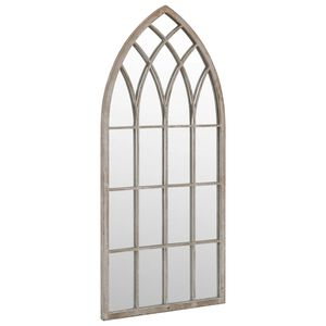 vidaXL Tr&auml;dg&aring;rdsspegel sand 70x30 cm j&auml;rn f&ouml;r utomhusbruk