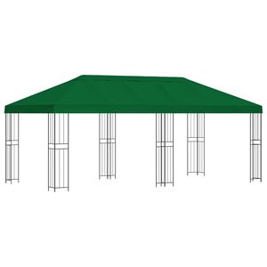 vidaXL Paviljong med v&auml;ggar 6 x 3 m Gr&ouml;n Polyester och St&aring;l 190