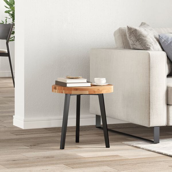 vidaXL Bordsskiva rund Ø40x4 cm massivt akaciaträ