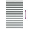 vidaXL Rullgardin zebra m&ouml;rkgr&aring; 145x230 cm tyg bredd 140,9cm polyester