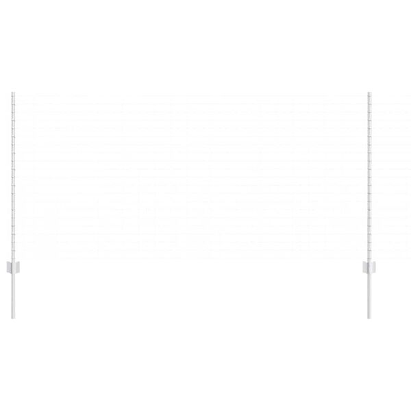 vidaXL Staketstolpar 44 pcs Silver 160 cm St&aring;l