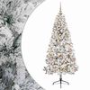 vidaXL Konstgjord julgran med julkulor 210 cm 300 LED-lampor Varmvit
