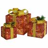 vidaXL Juldekoration julklappar 3 st r&ouml;d ute/inne