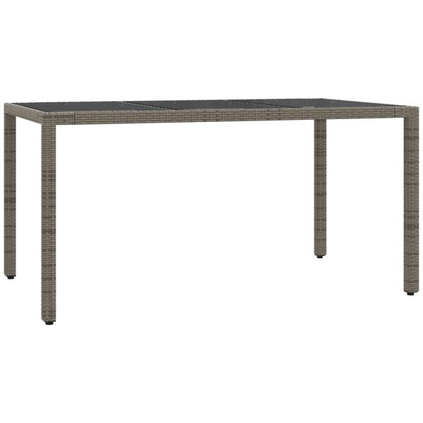 vidaXL Matgrupp för trädgården med dynor 5 delar grå konstrottning