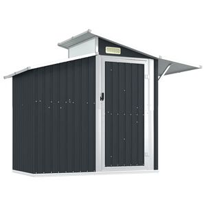 vidaXL Tr&auml;dg&aring;rdsskjul antracit 270x130x208,5 cm galvaniserat st&aring;l