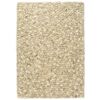 vidaXL Filtbollsmatta ull 80x150 cm beige/gr&aring;/brun/choklad