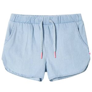 Barnshorts mjuk denimbl&aring; 104