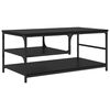 vidaXL Kaffeebord Svart Ek 90 x 49 x 40 cm Konstruerat trä