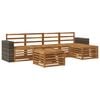 vidaXL Utomhussoffset 6 pcs Naturlig