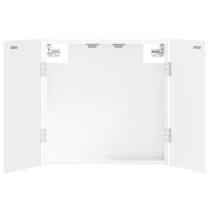vidaXL Darttavla Sk&aring;p ARNHEM Vit h&ouml;gglans 52,5 x 10,5 x 53,5 cm