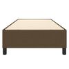 vidaXL Boxspring-sängram mörkbrun 90x200 cm tyg
