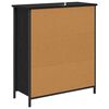 vidaXL Sideboard Svart Ek 70 x 30 x 80 cm Konstruerat tr&auml;