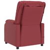 vidaXL Massagefåtölj vinröd konstläder