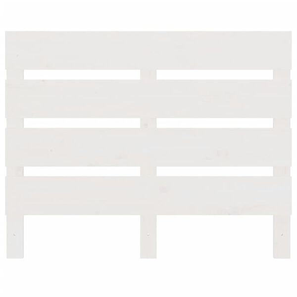 vidaXL Sänggavel vit 90x3x80 cm massiv furu