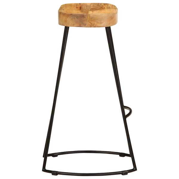 vidaXL Gavin-barstolar 2 st i massivt mangotr&auml;