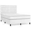 vidaXL Rams&auml;ng med madrass vit 140x190 cm konstl&auml;der