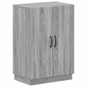 vidaXL Skosk&aring;p HOORN 59,5 x 39,5 x 87 cm Konstruerat tr&auml; Gr&aring; Sonoma
