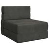 vidaXL F&auml;llbar Soffbed M&ouml;rkgr&aring; 70 x 80 x 60 cm Tyg