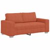 vidaXL Tv&aring;sitssoffa r&ouml;d orange 180x77x82 cm manchestertyg
