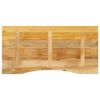 vidaXL Skrivbordsskiva med kurva 140x50x2,5 cm massivt grovt mangoträ