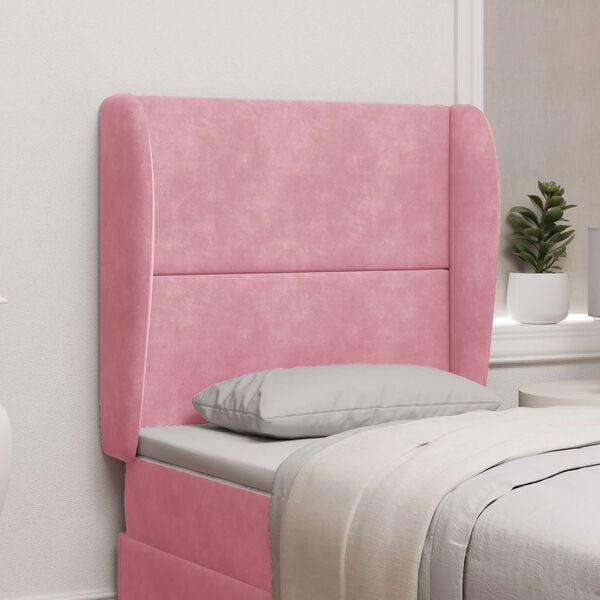 vidaXL S&auml;nggavel &Ouml;ra Rosa 80 x 23 x 6 cm Sammet