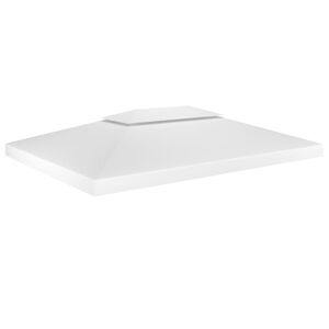 vidaXL Paviljongtak med ventilering 310 g/m&sup2; 4x3 m vit