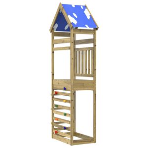 vidaXL Lekstapel Brun 52,5 x 85 x 265 cm Massiv impregnerat tr&auml;