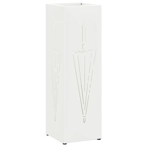 vidaXL Förvaringskrok & Ställ Vit 15.5 x 15.5 x 49 cm Metall