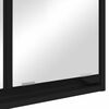 vidaXL Badrumsspegelsk&aring;p Svart 60 x 20 x 60 cm Konstruerat tr&auml;