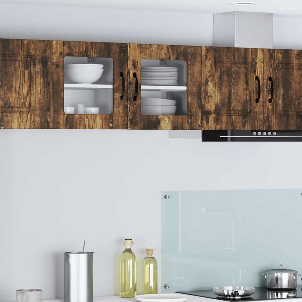 vidaXL K&ouml;kssk&aring;p med d&ouml;rr 2 pcs R&ouml;kt ek 40 x 31 x 40 cm Konstruerat tr&auml;