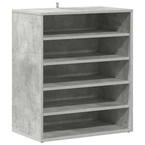 vidaXL Skosk&aring;p betonggr&aring; 60x35x70 cm konstruerat tr&auml;