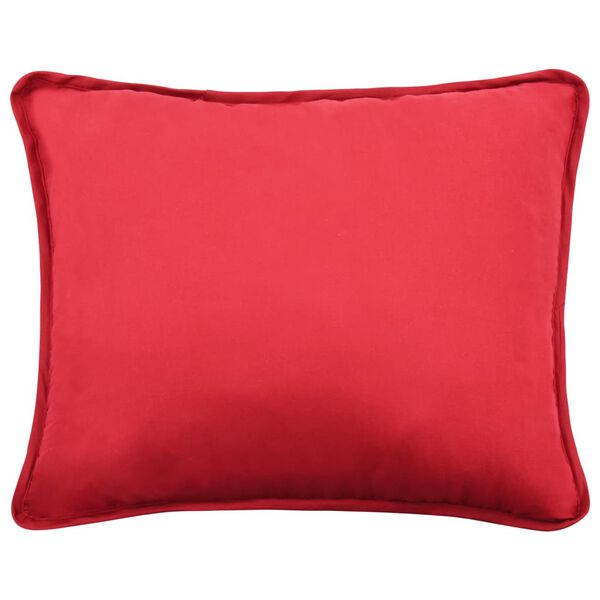 vidaXL Bäddset för vinter 3 delar tyg vinröd 240x220/60x70 cm