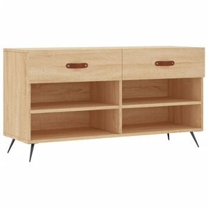 vidaXL Skob&auml;nk sonoma-ek 102x35x55 cm konstruerat tr&auml;