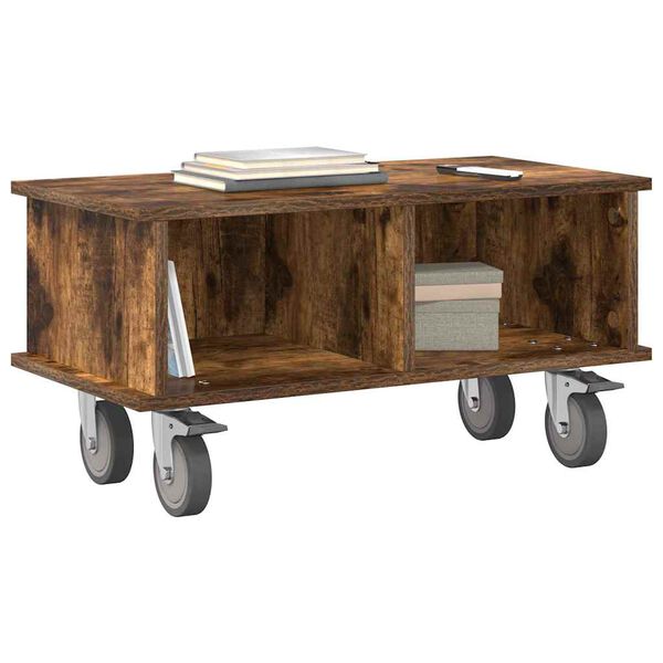 vidaXL TV-b&auml;nk R&ouml;kt ek 68,5 x 35 x 35 cm Konstruerat tr&auml;