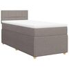 vidaXL Rams&auml;ng med madrass taupe 80x200 cm tyg