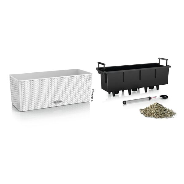 LECHUZA Odlingsenhet BALCONERA Cottage 50 ALL-IN-ONE vit