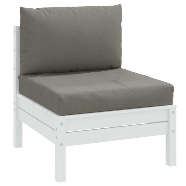 vidaXL Palldynor 2 st melerad m&ouml;rkgr&aring; tyg