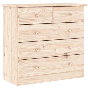 vidaXL Byr&aring; ALTA 77x35x73 cm massiv furu
