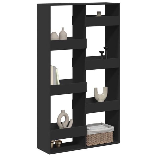 vidaXL Rumsavdelare svart 100x33x175 cm konstruerat tr&auml;