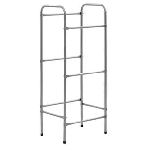 vidaXL F&ouml;rvaringshylla f&ouml;r 3 backar silver 50x33x116 cm st&aring;l