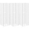 vidaXL Gabioner 3 st 30x30x100 cm j&auml;rn