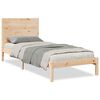 vidaXL S&auml;ngram utan madrass extra l&aring;ng 90x220 cm massivt tr&auml;