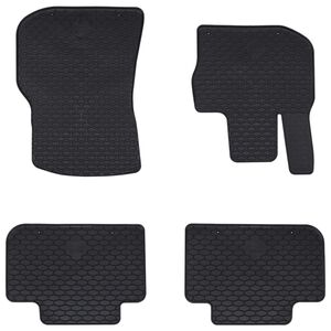vidaXL Bilmatta 4 pcs Svart passar f&ouml;r BMW X3, X4 4D Aft TPE