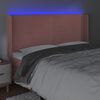 vidaXL S&auml;nggavel LED rosa 203x16x118/128 cm sammet