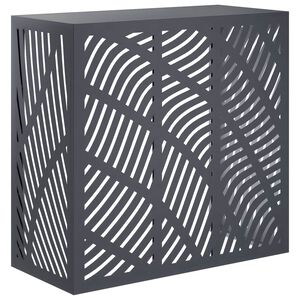 vidaXL T&auml;ckning f&ouml;r Luftkonditionering Antracit 110 x 50 x 105 cm St&aring;l